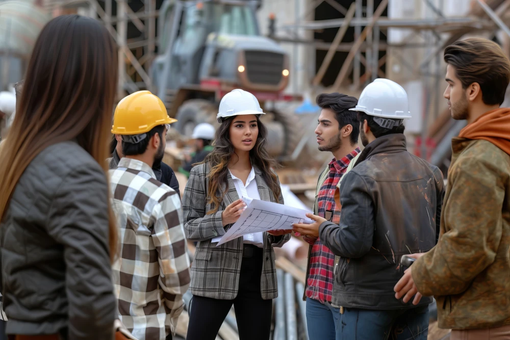 female engineers working