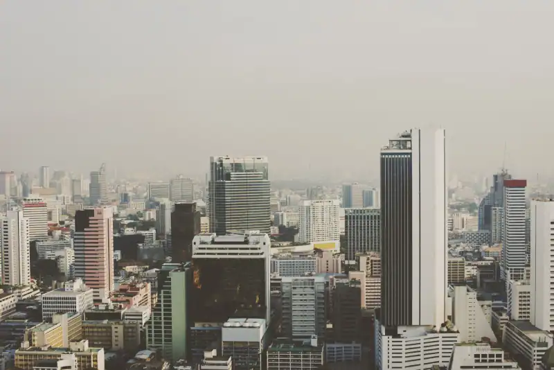 Modern skyline demonstrating the shift towards smart home apartments in Bangladesh amidst changing real estate trends.